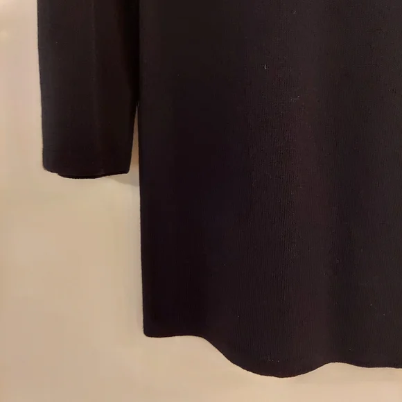 Joseph A Black 3/4 Sleeve Woman's top Elegant  Stones around chest Size XL - Picture 3 of 6